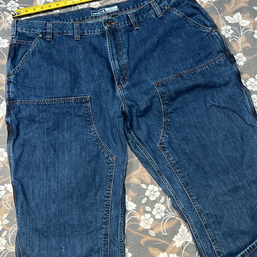 RELAXED LOOSE RUGGED FLEX® DUCK DOUBLE-FRONT DUNGAREE NWOT